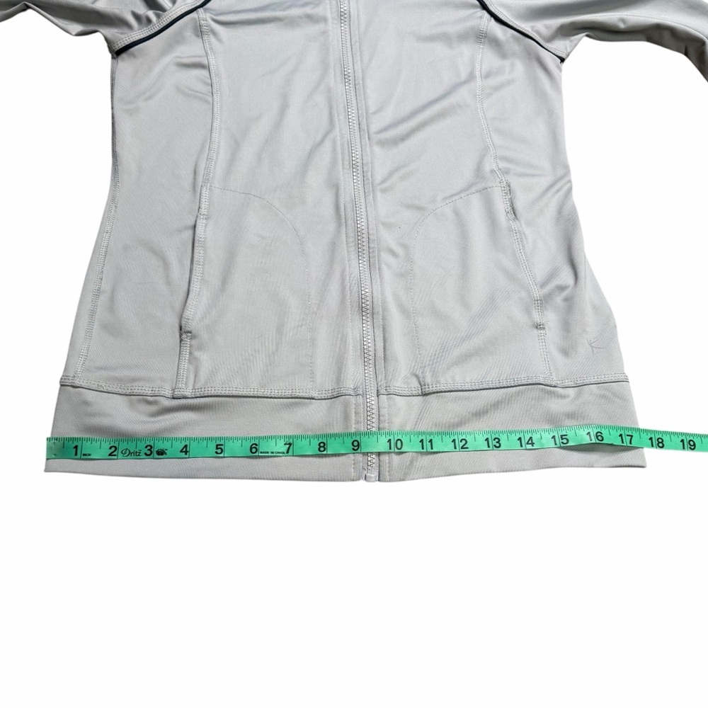 10/$25🦋 Danskin Now Light Gray Semi-Fitted Full Zip Jacket - Size XS - Picture 12 of 13